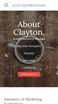 Mobile Screenshot of claytonpritchard.com
