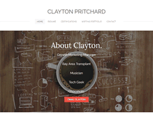 Tablet Screenshot of claytonpritchard.com